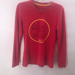 VGW-Nike pink Wear Your Belief shirt